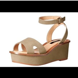 Kensie Platform Suede Wedge